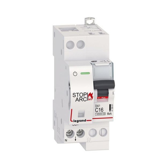 [LEG415901] Dx3 Disj Stop Arc 1P+N C16 4500A 6Ka Auto legrand 415901