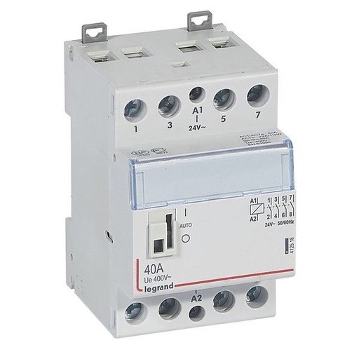 [LEG412518] Cx3 Contacteur 24V 4F 40A Avec Manette legrand 412518