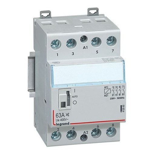 [LEG412563] Contacteur Puissance Cx³ Silencieux Bobine 230V~ -4P 400V~ 6 legrand 412563