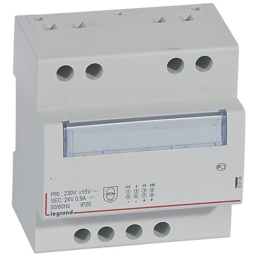 [LEG413108] Alimentation Monophasée Redressée Filtrée 24 V= 21,5W - legrand 413108