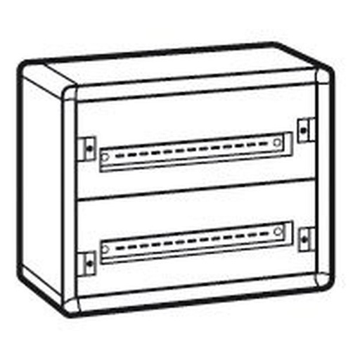 [LEG020002] Coffret Distribution Métal Xl³160 2 Rangées 450X575X147Mm - legrand 020002