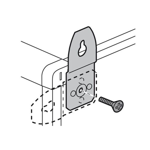 [LEG020100] Pattes De Fixation Murale Métal (4) Pour Coffrets Et Armoi legrand 020100