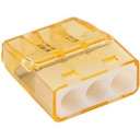 Connecteur Mini Connex 3 Entrées Orange boite de 150