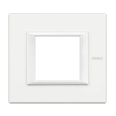 Plaque Rectangulaire Axolute Aluminium Monochrome 2 Modules - Bticino HA4802HD