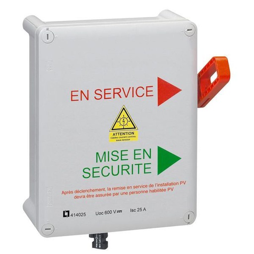 [LEG414025] Coffret Coupure Pompiers Photovoltaique Residentielle legrand 414025