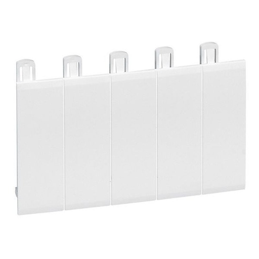 [LEG001660] Obturateur 5 Modules Din Blanc Ral9010 legrand 001660