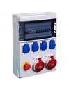 Coffret De Chantier 380V 3 Prises Mono + 2 Prises 3P+N+T 16A Avec Pied