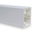 Goulotte 80X54 RAL9010 BLANC CLIP 45 A/COUVERCLE - longueur 2m