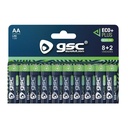Blister de 10 piles alcalines LR06