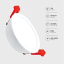 Spot LED encastré 7W 3000K-4000K-6000K