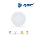 Downlight LED rond Belur 6W 4000K Blanc