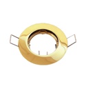 Spot Encastré Rond Doré Fixe GU10