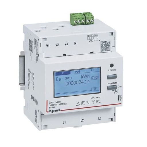 [LEG412040] Compteur 3P Emdx³ Non Mid Raccordement Ti 5A Sortie Impulsio legrand 412040