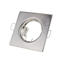 Spot carré inox gu10 90x90mm sans douille