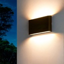 Applique led 12w 4000k ip65 anthracite