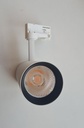 Spot Rail 3 All Led Blanc Collerette Noire 18W 3000K 1550Lm 40D