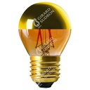 Ampoule sphérique g45 filament led calotte dore 4w e27 270 15653