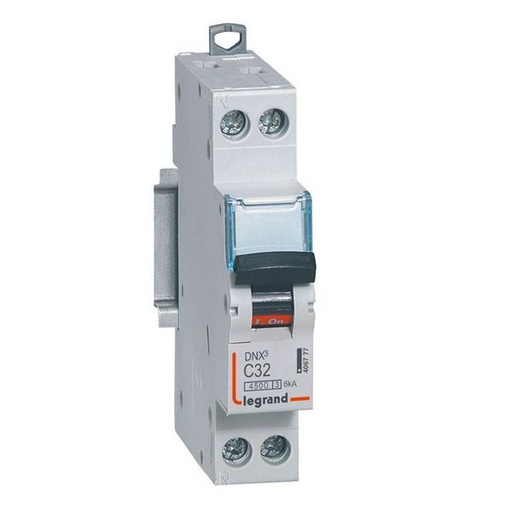 [LEG406777] Disjoncteur Dnx³ 4500 Vis/Vis U+N 230V~ 32A 4,5Ka Co legrand 406777