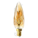 Ampoule flamme torsade f6 filament led 4w e14 2500k 280lm 713201