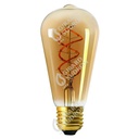 Edison filament led twisted 5w e27 2000k 260lm amb 716604