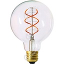 Ampoule globe g95 filament led torsade 5w e27 2200k 300lm 716619