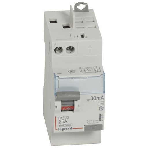 [LEG411631] Inter Diff Dx³-Id Vis/Auto Départ Haut 2P 230V~ 25A Typeac legrand 411631