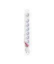 Bloc 8 Prises 16A + Inter Blanc Câble H05Vv-F 3G1