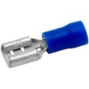 Fiche Femelle Bleue Pour Languette Plate De 6.3 X 0.8Mm, Section: 1,5 À 2,5Mm2