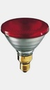 Lampe halogène PAR 38 240 V 75 W Rouge
