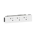 Mosaic - Triple Prise De Courant 2P+T - Blanc Ref EU LEG077143L