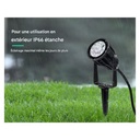 Projecteur LED piquet RGB+CCT 6W (fourni sans télécommande)
