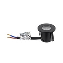 Encastrer D27mm noir blanc LED 1W 60lm 3000k