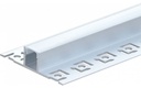 Profilé à enduire en Aluminium pour ruban Led 2 mètre