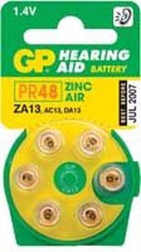 [PIL-13] Piles Auditives 13 Blister de 6 piles Zinc Air - 13.0