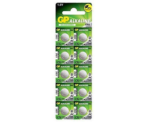 [PIL-LR44-10GP] GP LR44 - 1,5V Blister de 10 piles bouton - LR44-10GP