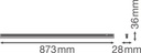 Réglette led Ldv ln compact switch 900 12w/4000k 1200lm linear ip20 - 106215