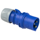 Fiche male volante 16A 2P+T IP44 industriel P.C.Electric