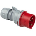 Fiche mâle 32A mobile 3Ph+N+T 400V IP54 industriel P.C.Electric