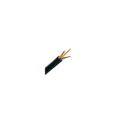 [CAB-1509] Câble électrique U-1000 R2V 3x2.5 mm2 cuivre rigide noir - couronne de 50m