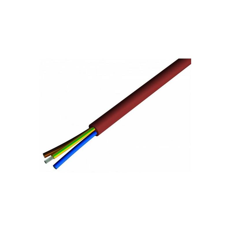Câble électrique silicone souple 2x2.5 mm2 180°C - couronne de 50m