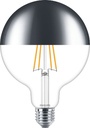 Modern LEDAmpoule globe Filament Calotte Argentée Dim 8-50W E27 782498 Philips