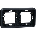 Mureva Styl - Cadre 2 postes horizontal - encastré MUR34101