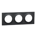 Odace Styl, plaque Anthracite 3 postes horiz./vert S540706