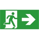 Etiquette Sortie Evacuation A Droite