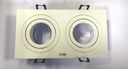 New Tria 2 Gu10 Encastré, Rect., Blanc Mat, Max. 2X50W, Clips Re - C113512