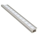 PROFIL LED A ENCASTRER, alu anodisé, 1m, diffuseur satiné inclus