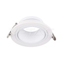 spot encastré Coupelle orientable blanche basse luminance ronde gu10