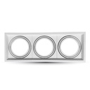 3577 Encastré blanc pour 3 AR111 ou ES111