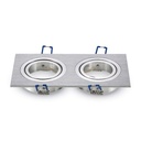 3608 Spot double inox 2xGU10