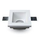 3649 Spot carré à enduire pour GU10 LED (fourni avec douille)